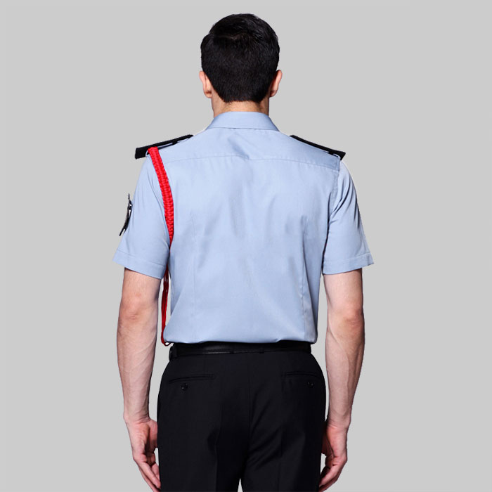 物業保安服襯衫-背面圖